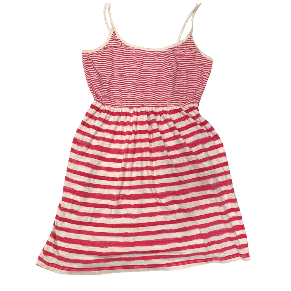 Caslon Womens Retro Y2K Babydoll Top Size M Pink Striped Adjustable Straps Tunic